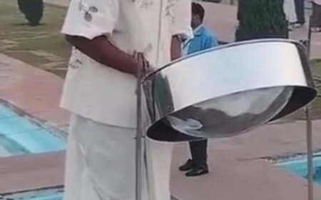 ताजमहल में गूंजे संगीत के सुर, गिनीज वर्ल्ड रिकॉर्ड होल्डर जोशुआ रेग्रेलो ने स्टील पैन से बांधा समा