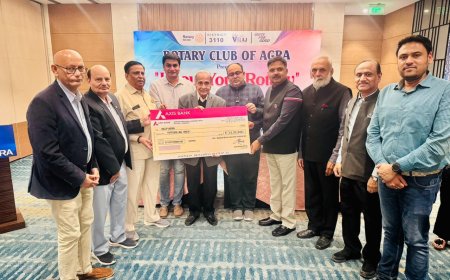 हेल्प आगरा को अत्याधुनिक एक्स-रे मशीन के लिए दिया गया 15 लाख रुपये का दान