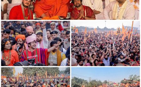 वृंदावन में उमड़ा आस्था का जनसागर, बागेश्वर धाम पीठाधीश्वर धीरेंद्र कृष्ण की सनातन हिंदू एकता पदयात्रा का भव्य समापन