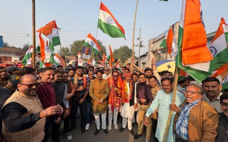 आगरा में गूंजे एकता–अखंडता के स्वर, उत्तर विस क्षेत्र में निकाली गई सरदार पटेल को समर्पित भव्य पदयात्रा