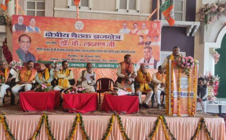 विजन 2047, सशक्त संगठन और चुनावी तैयारी,आगरा की भाजपा बैठक ने तय किया बड़ा रोडमैप