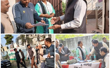 जब डीएम ने खटखटाया घर का दरवाजा, 04 दिसंबर से पहले फॉर्म भरने का आग्रह