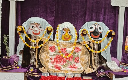 सर्दी में ‘ओढ़न भेष’ में विराजमान हुए श्रीजगन्नाथ, खड़े मसालों के गरम भोग से बदला परंपरा का स्वरूप
