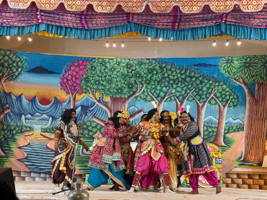 श्रीकृष्ण लीला का नौवां दिनः अभिमन्यु के चक्रव्यूह प्रसंग ने भरा गर्व, करुणा और आस्था का वातावरण