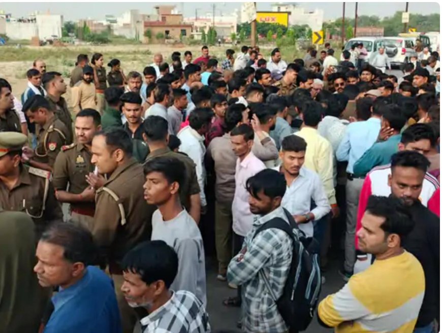 आगरा के मलपुरा में दर्दनाक सड़क हादसा, ट्रक की टक्कर से बाइक सवार युवक की मौत, ग्रामीणों ने किया सड़क जाम