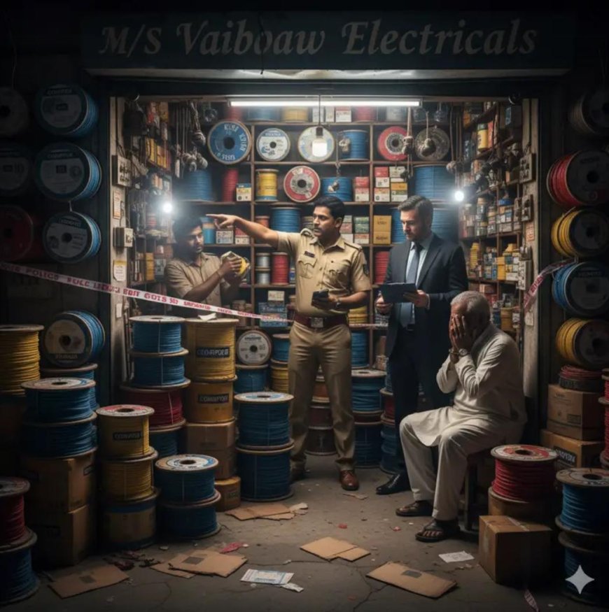 छीपीटोला में बड़ा खुलासा, ‘क्रॉम्पटन’ के नाम पर चल रहा था नकली वायर का धंधा, 99 बंडल बरामद, एक गिरफ्तार