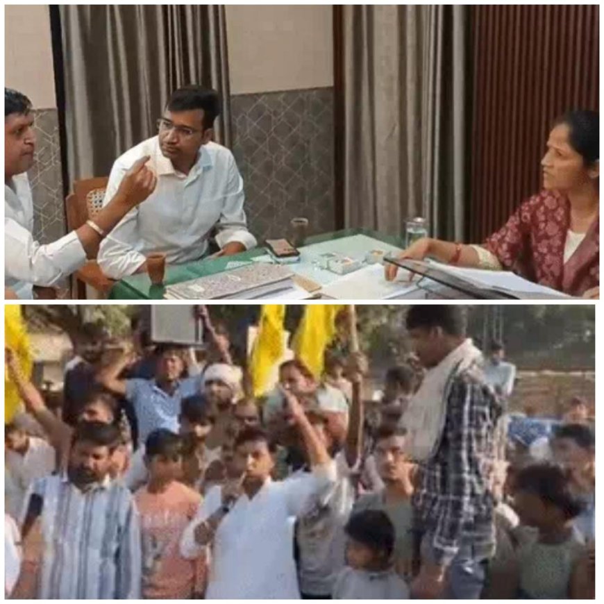 “आप झूठ बोल रही हैं मैडम” — किसान नेता मुकेश डांगुर की SDM से तीखी बहस, आत्मदाह की चेतावनी से खलबली