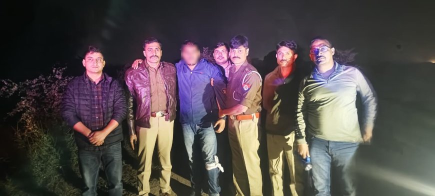 कांग्रेस नेता पर फायरिंग कर फरार आरोपी की  पुलिस से मुठभेड़, गोली लगने के बाद धर दबोचा गया बदमाश