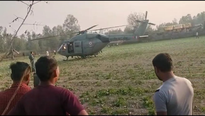 चार दिन बाद दूर हुई खराबी, बरेली से फिर उड़ान भर गया इंडियन एयरफोर्स का ध्रुव हेलीकॉप्टर
