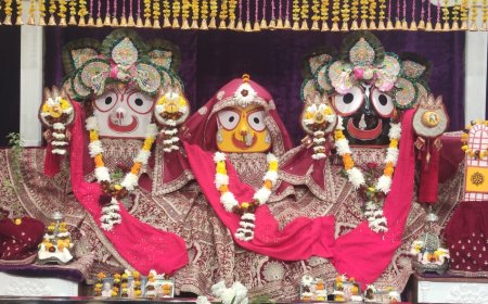 श्रीजगन्नाथ मंदिर में गूंजा गीता का संदेश: 18 अध्यायों के सामूहिक पाठ संग मनाई गीता जयंती