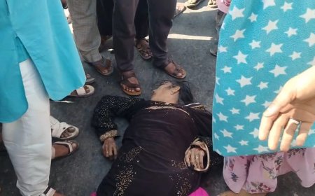 आगरा–जयपुर हाईवे पर चीख बनकर थम गई जिंदगी, तेज रफ्तार स्कॉर्पियो ने छीनी महिला की सांसें