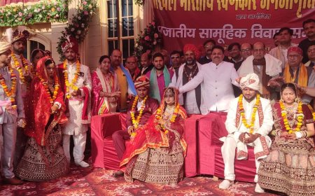 सामाजिक समरसता की अनोखी मिसाल, 28 जोड़ियों ने एक ही मंडप में लिए सात फेरे