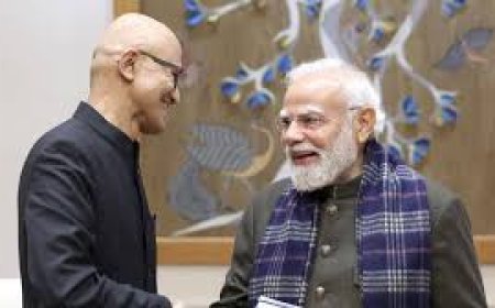 माइक्रोसॉफ्ट सीईओ सत्या नडेला पीएम मोदी से मिले,  भारत में 1.5 लाख से अधिक करेंगे निवेश