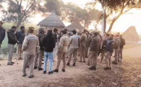 मथुरा में गोवर्धन क्षेत्र के एक गांव में साइबर ठगों पर सबसे बड़ा ऑपरेशन: 400 पुलिसकर्मियों ने इलाके के चार गांवों को घेरकर 42 लोग हिरासत में लिये