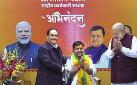 बीजेपी के नए कार्यकारी अध्यक्ष नितिन नबीन ने संभाला कार्यभार, अमित शाह और जेपी नड्डा मौजूद