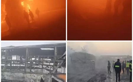 मथुरा में यमुना एक्सप्रेस-वे पर आग का तांडव, घने कोहरे में 7 बसें और 3 कारें भिड़ीं, जिंदा जले यात्री
