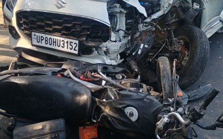 आगरा-जयपुर हाईवे पर घने कोहरे में एक और हादसा, कार ने बाइक सवारों को रौंदा, दो गंभीर घायल