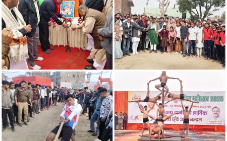किरावली में खेलों का महाकुंभ, चतुर्थ सांसद खेल महोत्सव 2025 का भव्य आगाज़, युवाओं में दिखा जोश और जुनून