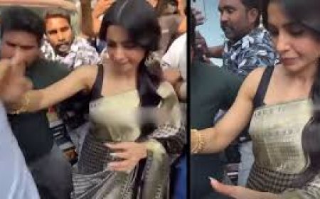 सामंथा के साथ भी भीड़ में बदसलूकी, लोगों ने खींचा साड़ी का पल्लू