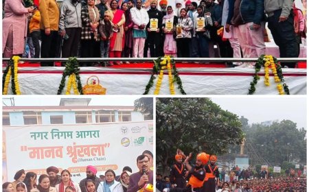 पंजाबी विरासत की ऐतिहासिक पहल, हजारों बच्चों ने बनाई मानव श्रृंखला, साहिबज़ादों को किया नमन