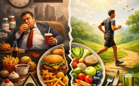 आधुनिकता की दौड़ में भूख का विरोधाभास: थाली भरी, शरीर बीमार, कम खाना-कम रोग,  ज्यादा खाना-ज्यादा मुसीबतें!!