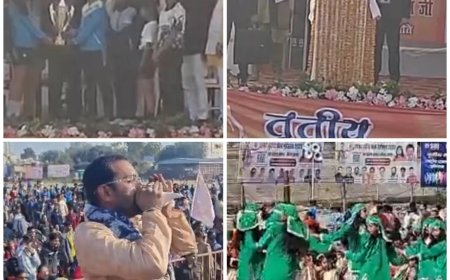उपराष्ट्रपति का आगरा से आह्वान- नशे को नकारें, खेलों से देश को संवारें, एकलव्य स्टेडियम में खेल उत्सव