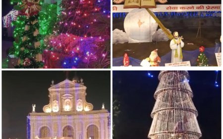 क्रिसमस की रोशनी से जगमगाई ताजनगरी, गिरिजाघरों में प्रभु यीशु के जन्म की भव्य तैयारियां