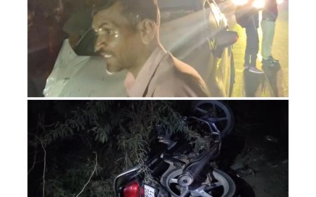 आगरा-बाह रोड पर तेज रफ्तार कार का कहर, बाइक सवार युवक की मौत, दूसरा गंभीर घायल