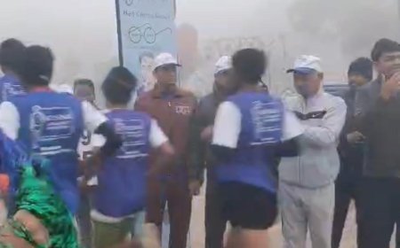 स्वच्छ भारत के संदेश के साथ दौड़ी आगरा की रफ्तार किसना मैराथन में 296 धावकों ने भरा उत्साह