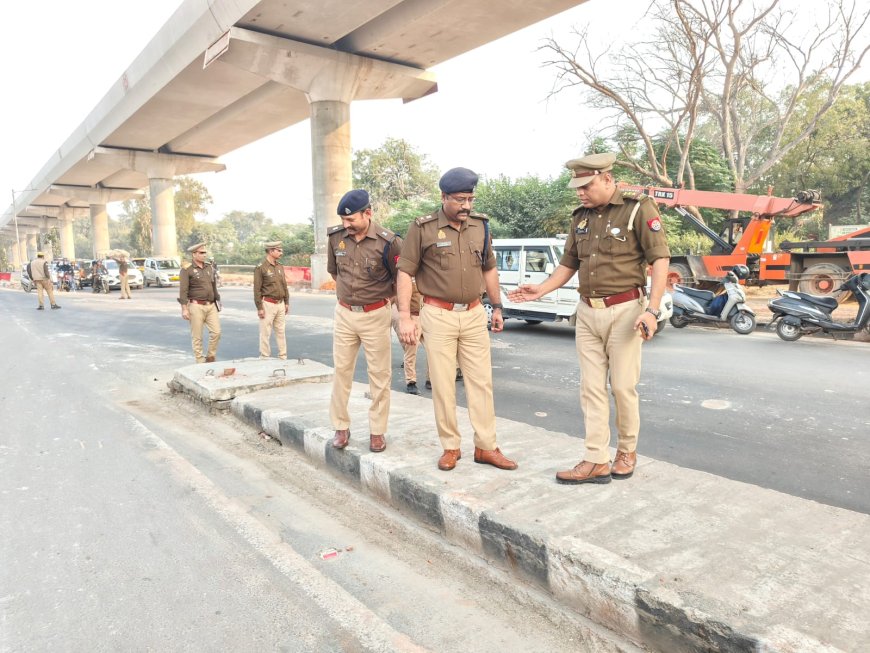 आगरा में सड़क सुरक्षा के लिए पुलिस ने ब्लैक स्पॉट्स का निरीक्षण कर शून्य जनहानि मिशन तेज़ किया