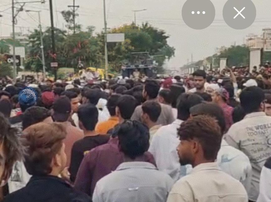 जेल से छूटते ही निकला जुलूस, खंदारी बाईपास पर जाम, समर्थकों पर पुलिस की बड़ी कार्रवाई