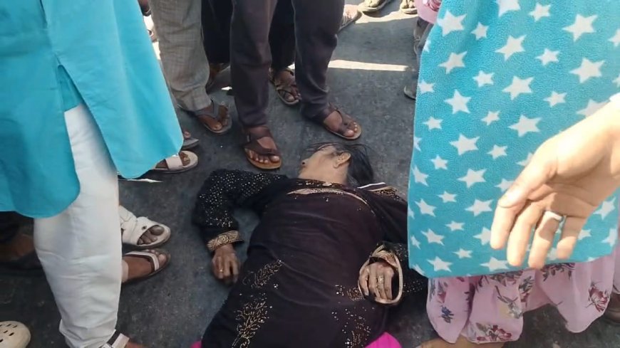आगरा–जयपुर हाईवे पर चीख बनकर थम गई जिंदगी, तेज रफ्तार स्कॉर्पियो ने छीनी महिला की सांसें