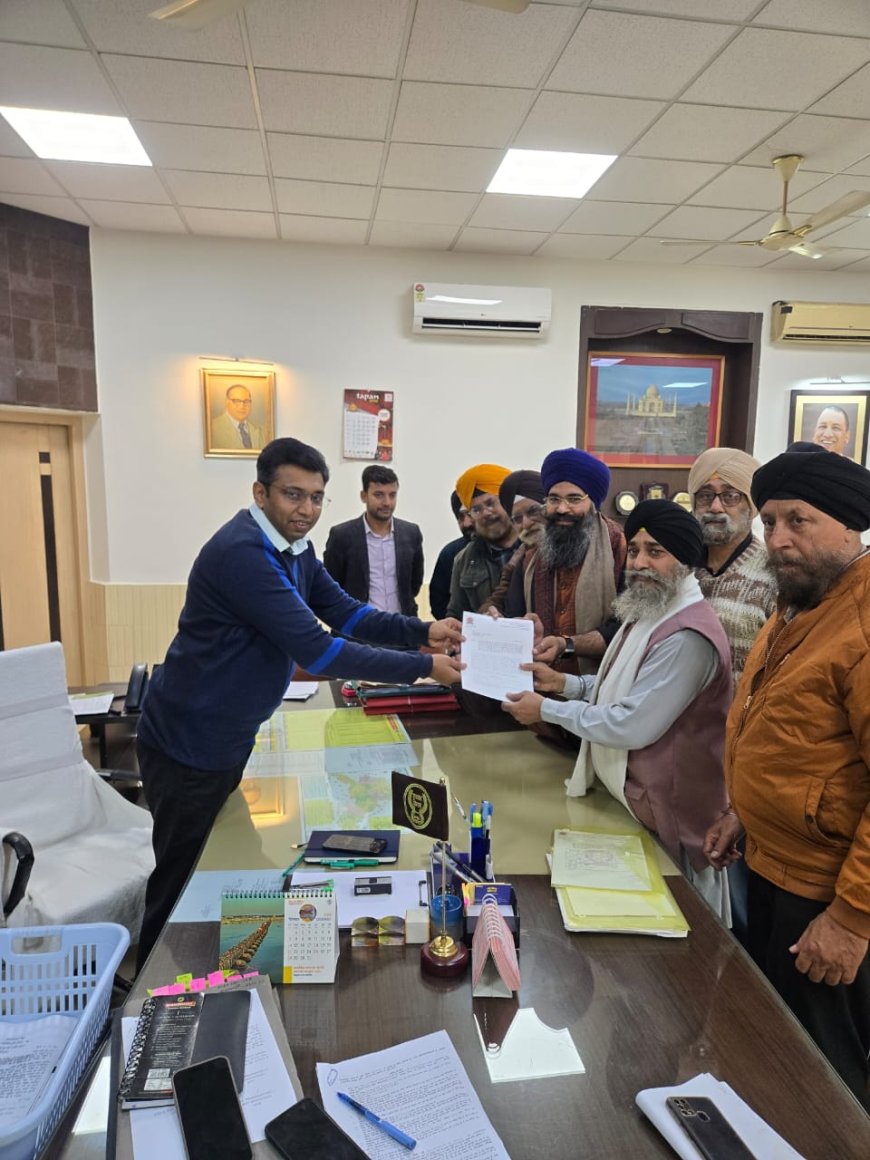 आगरा में 14 दिसम्बर को भव्य नगर कीर्तन, जिलाधिकारी व ट्रैफिक विभाग से सिख  प्रतिनिधिमंडल ने की व्यवस्थाओं पर चर्चा