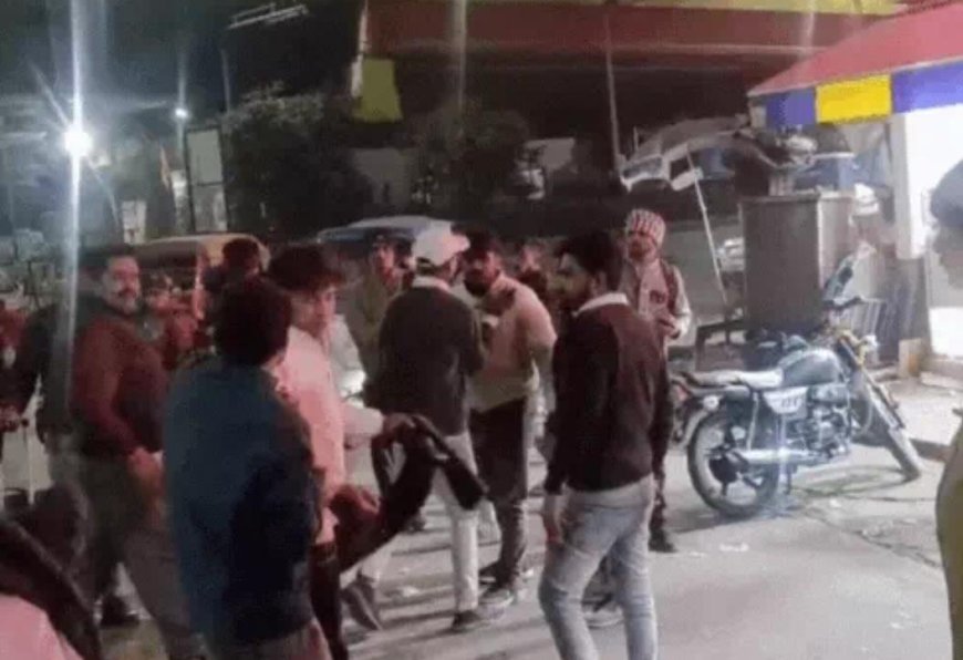 रामबाग चौराहे पर दबंगों का आतंक, खाने बैठे युवक को सड़क पर गिराकर बेरहमी से पीटा, वीडियो वायरल