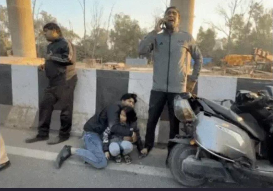 आगरा–दिल्ली हाईवे पर दर्दनाक हादसा, आईएसबीटी फ्लाईओवर पर मेटाडोर की टक्कर से बुजुर्ग की मौत, नातिन बाल-बाल बची