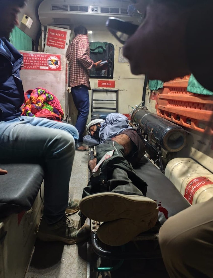 आगरा में ससुराल पहुंचे व्यक्ति को उसी की पत्नी और ससुराल वालों ने पीटा, साले ने गोली मार दी, घायल