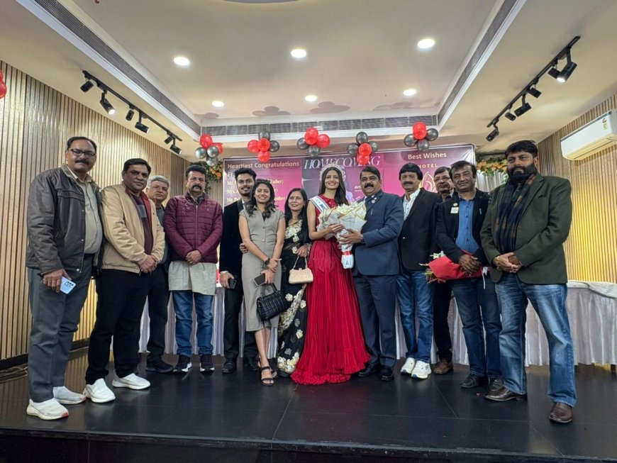 मिस दीवा सुपरनेशनल 2025 अवनी गुप्ता का गृह नगर आगरा में भव्य स्वागत, युवाओं को संदेश- असफलताओं से सीख लें और कभी हार न मानें
