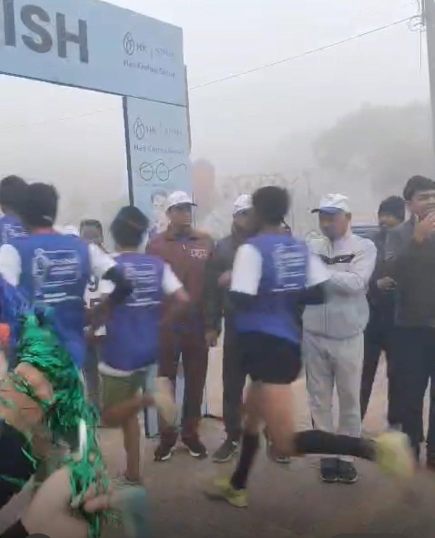 स्वच्छ भारत के संदेश के साथ दौड़ी आगरा की रफ्तार किसना मैराथन में 296 धावकों ने भरा उत्साह