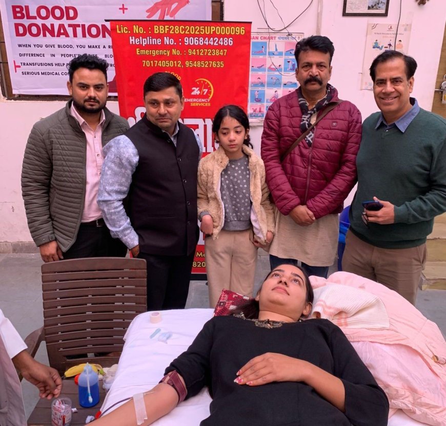 एक पहल पाठशाला में रक्तदान शिविरः 50 से अधिक युवाओं ने किया स्वैच्छिक रक्तदान