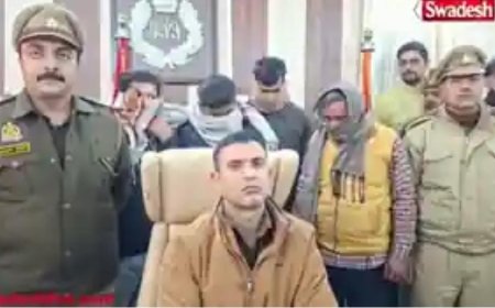 हादसे की आड़ में हत्या, आगरा पुलिस ने खोला ब्लाइंड मर्डर का राज, 4 आरोपी गिरफ्तार