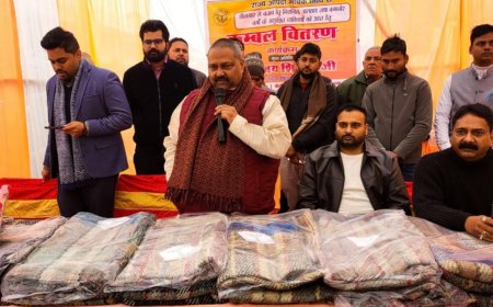 शीतलहर में राहत की गर्माहट,  विजय शिवहरे ने निभाया ‘नर सेवा, नारायण सेवा’ का संकल्प