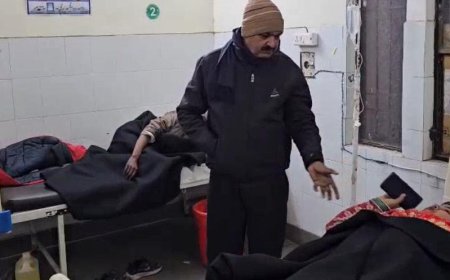 कोहरे ने ली रफ्तार पर भारी कीमत, बाह में ईको–कैंटर की आमने-सामने टक्कर, सात लोग घायल