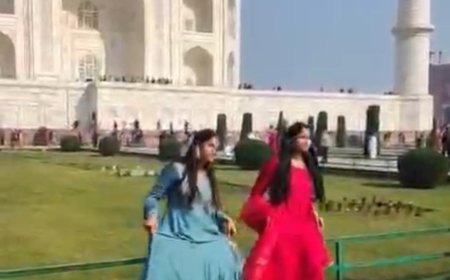 लाइक्स की होड़ में ताजमहल की गरिमा तार-तार, वायरल हुई डांस रील