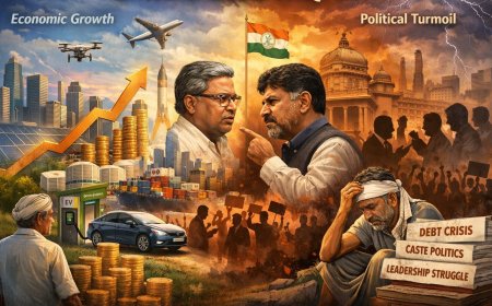 चहुंओर विकास, भीतर उलझी राजनीति: कर्नाटक 2026 की दहलीज़ पर