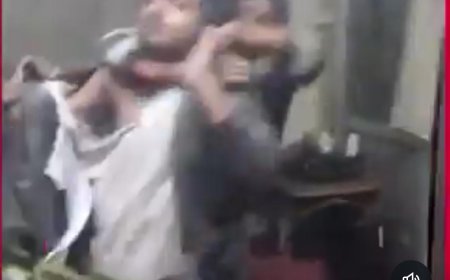 आगरा में टेलर की दुकान पर धावा, मकान विवाद में युवक पर जानलेवा हमला, सीसीटीवी फुटेज वायरल
