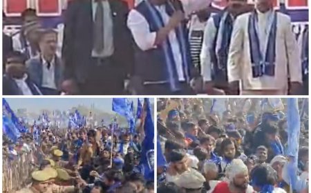 आगरा में चंद्रशेखर आजाद का दमदार शो, जीआईसी मैदान में उमड़ा जनसैलाब
