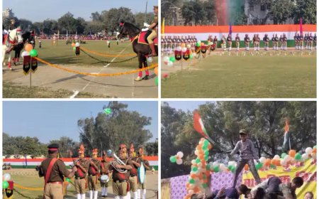 आगरा में शौर्य, संस्कृति और संकल्प के साथ मना 77वां गणतंत्र दिवस