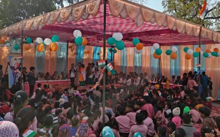 तिरंगा, संविधान और संस्कार, महुअन में गणतंत्र दिवस का प्रेरणादायी आयोजन