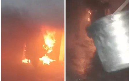 चार्जिंग बनी खतरे की वजह, आगरा के सेमरा गांव में ई-बाइक फटी, घर में लगी भीषण आग, 2 लाख का सामान राख