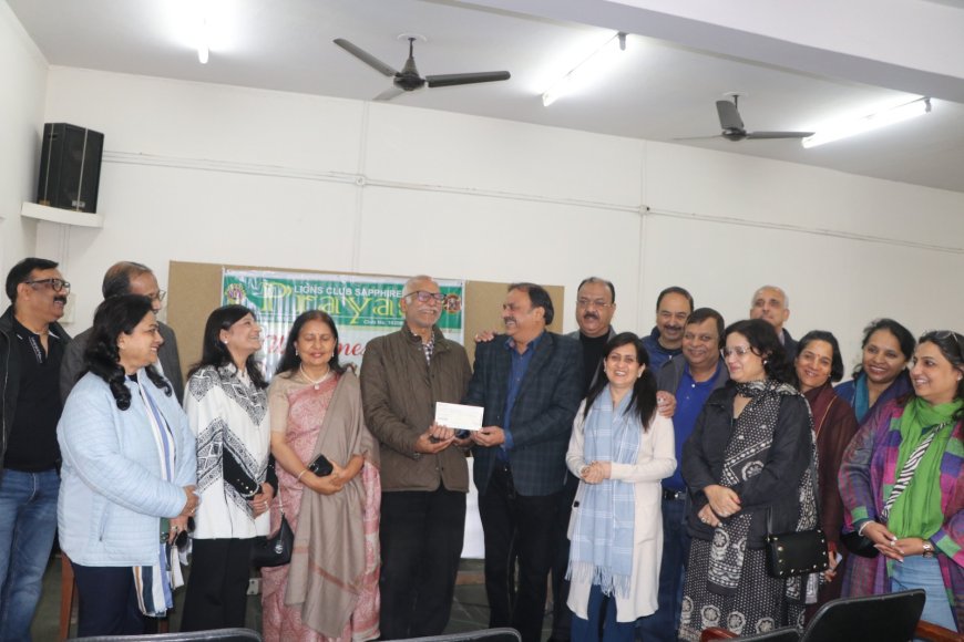 सेवा से संकल्प तक: लॉयंस क्लब प्रयास ने दिव्यांगजनों के लिए सेवा से किया नववर्ष का शुभारंभ